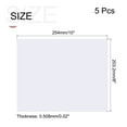 thumbnail image 2 of Uxcell 5pcs Clear Plastic Sheet Replacement Panel 8x10'' for Picture Frame, Crafts, 0.02'' Thick with Protective Film, 2 of 7