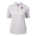 thumbnail image 2 of Women's Cutter & Buck  Gray Texas A&M Aggies Vault DryTec Virtue Eco Pique Stripe Recycled Top, 2 of 3