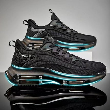 

New full palm air cushion running shoes trendy anti slip and shock-absorbing casual sports shoes summer dad trendy shoes (B 44)