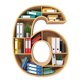 thumbnail image 1 of ¡Ofertas de liquidación de ahorros 2024! ¡Ofertas de liquidación de adornos navideños! Adorno colgante Amvlyk para amantes de los libros, adorno de biblioteca, decoración con formas digitales para, 1 of 5