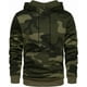 thumbnail image 1 of Sudadera polar con capucha y estampado de camuflaje para hombre, 1 of 5