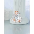 thumbnail image 2 of Dorunmo Mama Dinosaur Necklace with 2 Cubs 925 Sterling Silver Mother and Daughter Son Necklace Dino Jewelry Gifts for Women (White Opal), 2 of 6