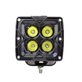 thumbnail image 1 of Quake LED Work Light QLB1003 Seismic Series; 3 Inch Square; Pedestal Mount; 20 Watts/1600 Lumens; 3 Amp Draw At 12 Volts; White/Selectable RGB LED Bulbs; Spot Beam; Clear Polycarbonate Lens; Wired, 1 of 3
