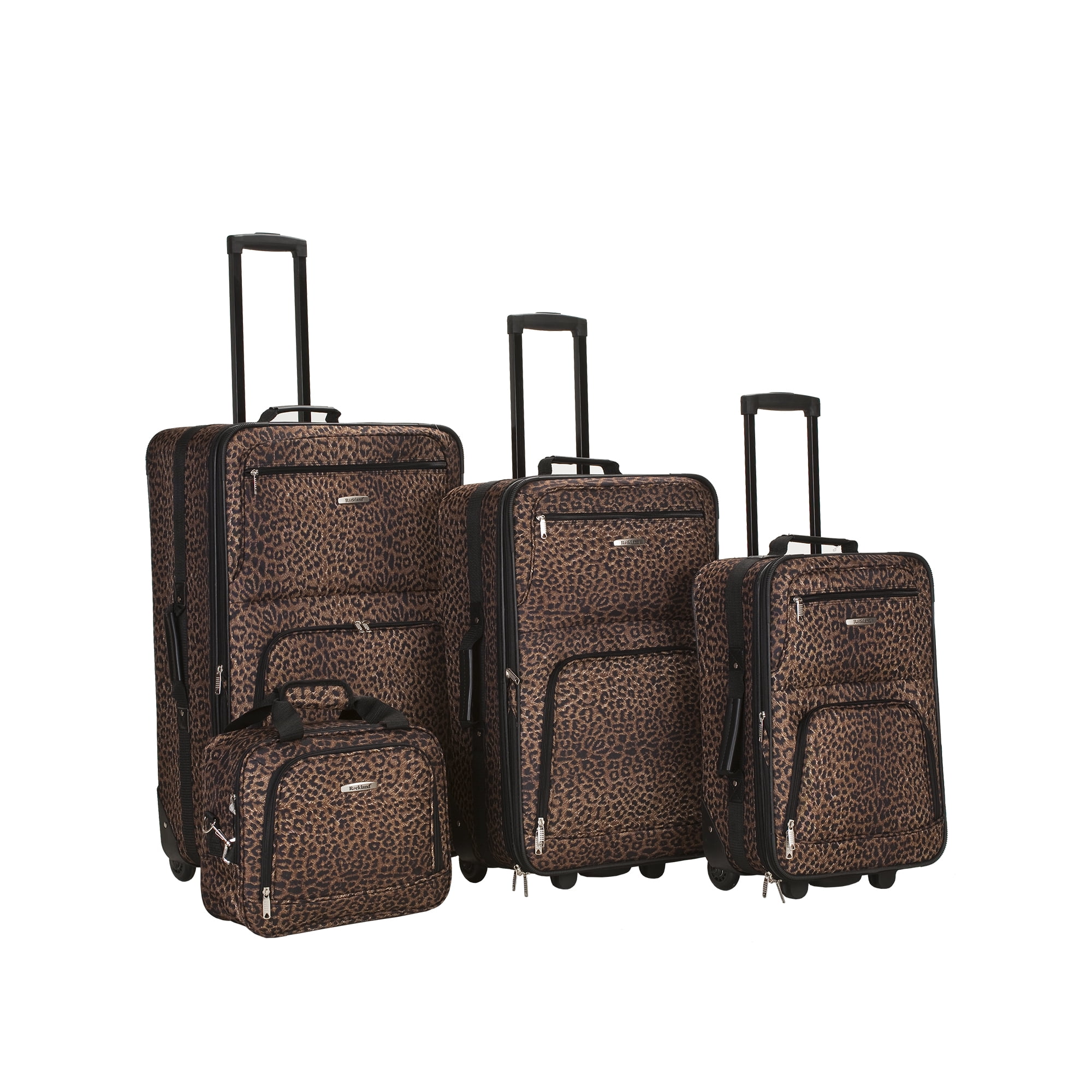 Rockland Luggage Safari 4 PC Soft Sided Expandable Luggage Set F125