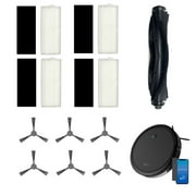 Hometimes Replacement Parts For ionvac SmartClean 2000 Accessories,1 Main Brush,6 Side Brush, 4 HEPA Filters