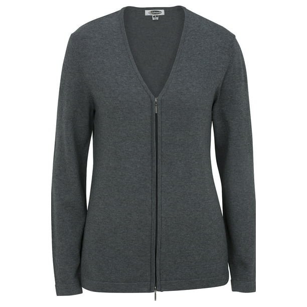 Edwards Garment EDWARDS Women's' FULL ZIP VNECK CARDIGAN SWEATER