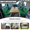 thumbnail image 3 of Uorisanigo Green Marble RV Cushion Slipcover, Stretch RV Dinette Cushions Covers Camper Washable Cushion Booth Seats Sofa Cushions for Travel Trailer Couch (1 Bench & 1 Backrest Covers), 3 of 7
