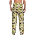 thumbnail image 3 of Xecao Lilies Flowers Men's Straight Lounge Pajama Pants: The Ultimate in Comfortable Sleepwear, 3 of 9