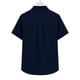 thumbnail image 3 of Craaazy Women Casual Collared Blouse, Solid Color Short Sleeve Button Down Shirt, Loose Fit Comfy V Neck Top for Daily Wear Gifts, 3 of 5