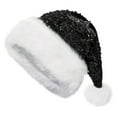 thumbnail image 2 of HNMKIU Christmas DIY Embroidered Sequins Knitted Cap Christmas Hat for Men and Women Black，One Size, 2 of 3