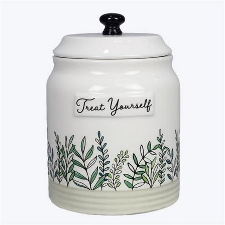 Youngs 21944 Quiet Cottage Ceramic Treat Jar