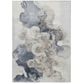 thumbnail image 3 of HomeRoots 623137 10 x 14 ft. Ivory & Taupe Abstract Washable Transitional Indoor & Outdoor Rectangle Area Rug, 3 of 5
