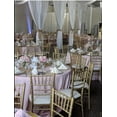 thumbnail image 3 of 132 Inch Round Polyester Tablecloth Blush, 3 of 3