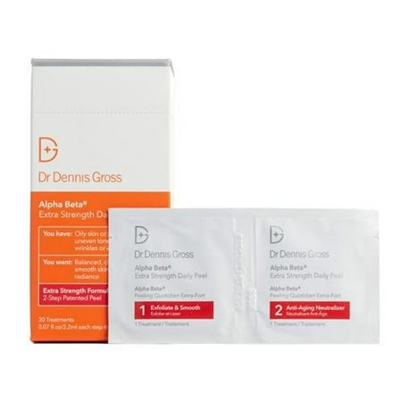 skincare gross peel packettes dennis beta strength alpha extra dr daily