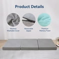 DNGZJAO Hcore Folding Mattress 4 Inch Foldable Memory Foam Mattress