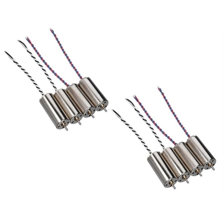 HobbyFlip 3.7v 8mm Motor Counter-Clockwise and Clockwise Set 2 H107-A23 Compatible with Ares Spectre X 2 Pack