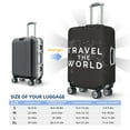 thumbnail image 2 of Travel Luggage Cover Protector - Travel The World1 Anti-Scratch Suitcase Covers Fits 18-32 Inch Luggage, 2 of 5