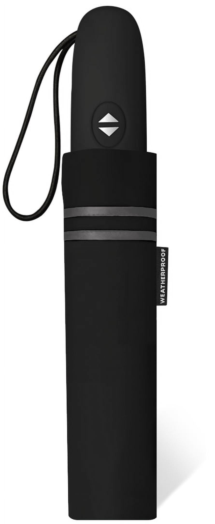 Weatherproof 42in Compact Rain Umbrella, Auto Open/Close, Windproof