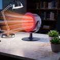 thumbnail image 6 of VENTORA Desktop Ceramic Space Heater, Portable Fast‑Heating Oscillating Heater Fan, Smart Thermostat Quiet Operation Under 45dB, Overheat & Tip‑Over Auto Shut‑Off for Home Office Bedroom, 6 of 8