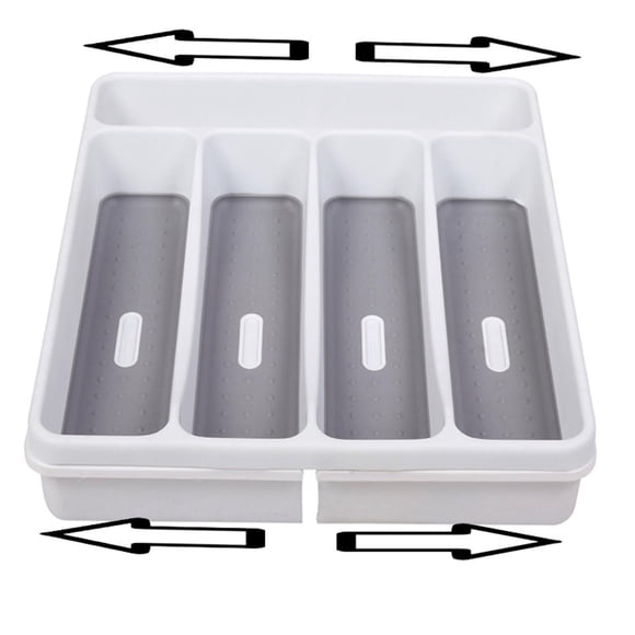 Caja de bandeja de almacenamiento para cuchara de cubiertos, organizador de cubiertos para cocina, caja de partición de almacenamiento de bandeja de