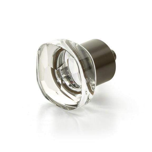 Schaub And Company 61-10B City Lights 1-1/4" Soft Edge Square Luxury Solid Brass And Glass