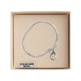 thumbnail image 3 of 5 3/4 inch Oval Eye Hook Bangle Bracelet w/ St. Edward the Confessor in Sterling Silver, 3 of 3