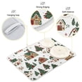 thumbnail image 3 of Yayeee Dish Drying Mat for Kitchen Counter 18"x24" Microfiber Absorbent Pad, Brown Christmas House, 3 of 7