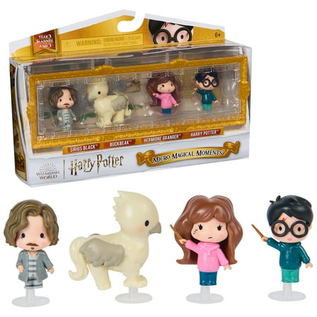 Wizarding World Harry Potter, Micro Magical Moments Prisoner of Azkaban Rescue Set with 4 Mini Figures & Display Case, Kids Toys for Ages 6 and up