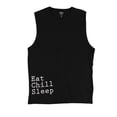 thumbnail image 1 of Camiseta sin mangas bar III Eat Chill Sleep color negro grande, 1 of 2