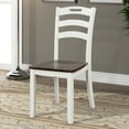 thumbnail image 4 of Churanty 5 Piece Farmhouse wood Dining Table Set, Off White, 4 of 15