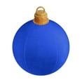 thumbnail image 3 of Zawou Velvet Inflatable Ornaments Balls Outdoor, Large Xmas Inflatable PVC Balls Blow up Flocked Christmas Ornaments Holiday Yard Outdoor Decor for Christmas Holiday Outdoor YardBlue, 3 of 5