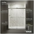 thumbnail image 6 of Kohler 706014-L-ABV 74 x 47.62 in. Levity Sliding Shower Door with 0.25 in. Thick Crystal Clear Glass - Anodized Brushed Bronze, 6 of 7