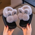thumbnail image 5 of Gvdentm Slippers for Toddler Girls Kids Slippers Full Wrapped Toddler Slippers Boys Girls Comfortable Winter House Shoes(Toddler/Little Kid/Big Kid)(Black,11), 5 of 8