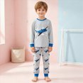 thumbnail image 2 of TOWED22 Boys Girls Pajamas Cotton Truck Pjs Toddler 2 Piece Sleepwear Kids Winter Clothes Set 3 6 9 12 18 24 Months 2t 3t 4t 5t 6t 7t 8t 9t(Light Blue,3-4 Y), 2 of 9