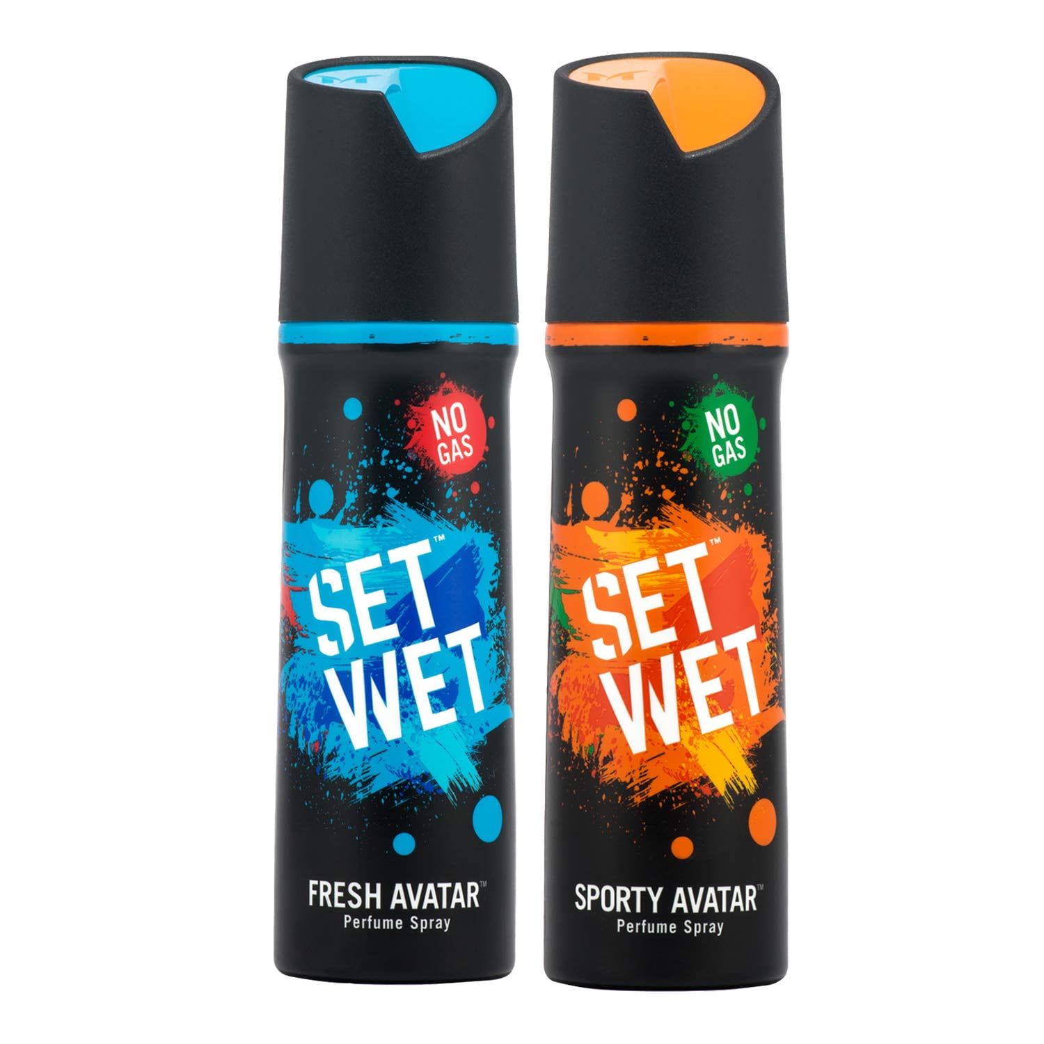 Set Wet Sporty and Fresh Avatar No Gas Perfume Spray, 120 ml (Pack of 2