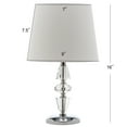 thumbnail image 5 of SAFAVIEH Crescendo 16 in. Crystal Table Lamp w/Off-White Polyester Shade, Set of 2, 5 of 6