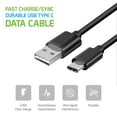 thumbnail image 3 of Cellet USB Type C Cable Compatible with Samsung Galaxy A02s (Fast Charging Data USB-C to USB-A Cable) - (3 feet) - Black, 3 of 9