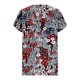 thumbnail image 4 of Fiudx Liquidación de Ahorros de Verano Camiseta Holgada de Manga Corta Plisada Estampada para Mujer, 4 of 5