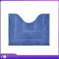 thumbnail image 6 of U Shaped Toilet Rug Soft Bathroom Rugs, Machine Washable Non Slip Bath Mat Quick Dry Absorbent Toilet Mats for Bathroom Toilet 15.7x19.6in Blue, 6 of 6