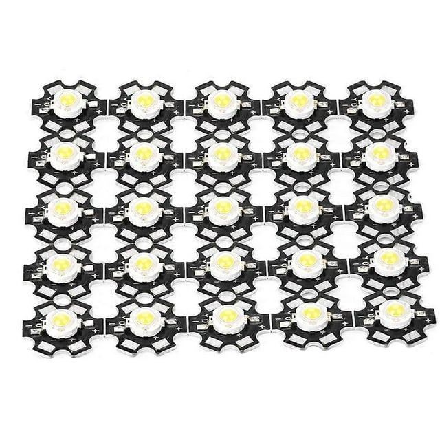 Lot de 25 ampoules LED haute luminosité à puce intégrée, blanc 6\xa0000-6\xa0500 K
