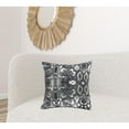 thumbnail image 6 of 20" X 20" Black And Silver 100% Cotton Animal Print Zippered Pillow, 6 of 10