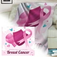 thumbnail image 1 of Dsscvnef Faites une Déclaration avec Notre Couverture Imprimée : Autonomisez les Femmes Cancer! Couverture Lavable Pack de Couvertures, 1 of 5