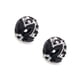 thumbnail image 4 of Juego de aretes y cadena con dije ZVEZDA plata mexicana ley .925 negro, 4 of 5