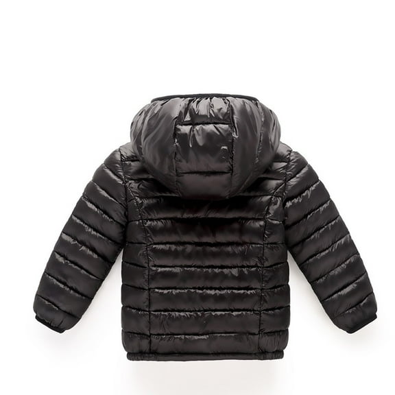 Aayomet Big Boys Winter Coats Boys Winter Jacket - Water Resistant Insulated Windbreaker Puffer Coat,Black 7-8 Years