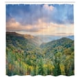 thumbnail image 3 of Ambesonne Appalachian Shower Curtain, Autumn Outdoor Scene, 69"Wx84"L, Multicolor, 3 of 5