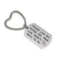 thumbnail image 2 of Thank You for Being The Dad You Didn't Have To Be Stainless Steel Keychain Father In Law Step Dad Perfect Father's Day Gifts, 2 of 5