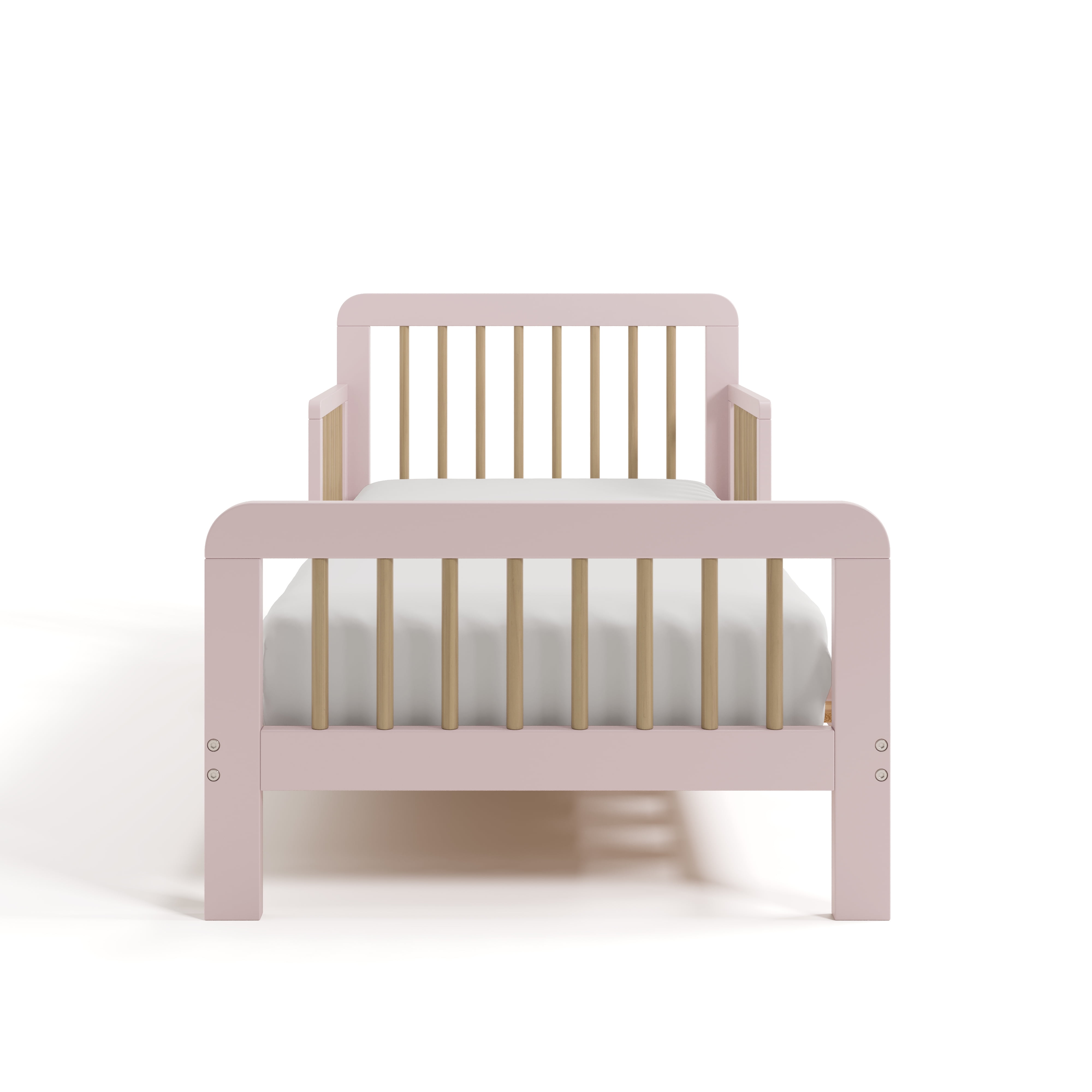 Storkcraft Pasadena Toddler Bed, Blush with Driftwood