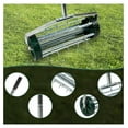 thumbnail image 3 of Heavy Duty Rolling Lawn Aerator,Rolling Lawn Aerator, Push Tine Spike Soil Lawn Aerator Gardening Tool with 3-Piece Long Steel Handle for Garden Yard Grass Maintenance,Garden Yard Push, 3 of 4