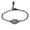 Black Letter C, variant on Initial Oval Bracelets for Women Name Alphabet Stainless Steel Personalized Statement Simple Elegant Jewelry Silver Letter D