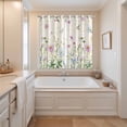 thumbnail image 3 of Vintage Flower Kitchen Curtains 63 Inch Length, Botanical Wildflower Plant Country Daisy Grommet Top Bedroom Living Room Curtains, Light Filtering Cafe Curtain Drapes 2 Panels Set 84''x63'', 3 of 9